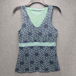 Title Nine Abstract Built In Bra Tankini Size Medium